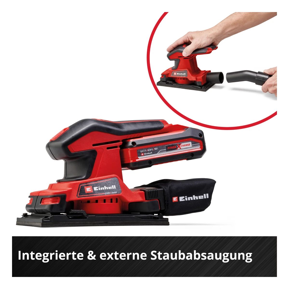 Einhell Akku-Schwingschleifer TC-OS 18/187 Li Solo