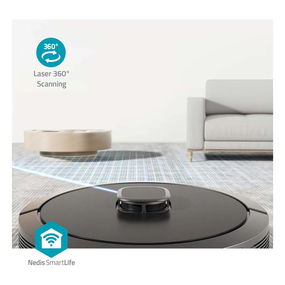 Nedis SmartLife Roboter-Staubsauger