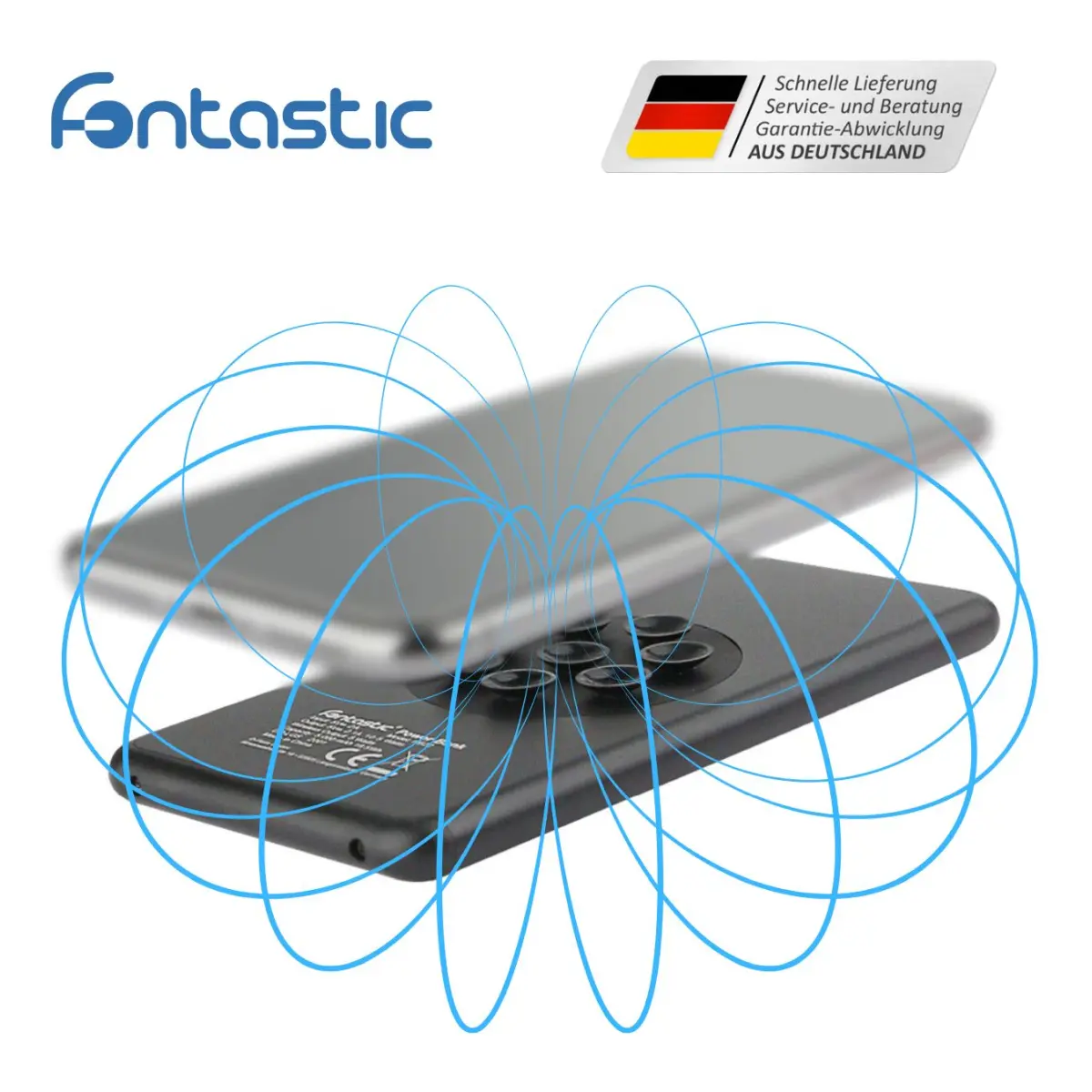 Fontastic Saugnapf Power Bank Ventu 5.000mAh schwarz