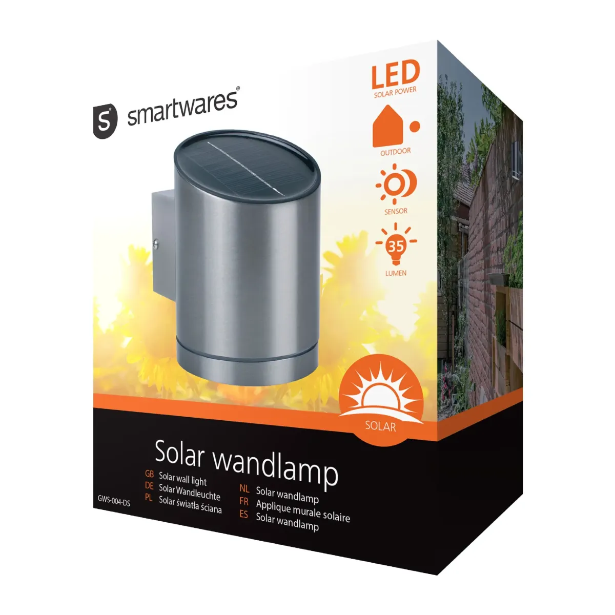 Ranex Solar-Wandleuchte LED grau - 