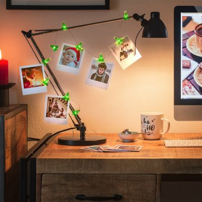 Goobay 10er LED-Fotoclips-Lichterkette “Tannenbaum“