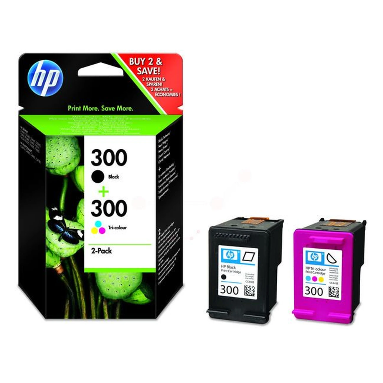 Druckerpatronen MultiPack HP 300 schwarz farbig (CN637EE)