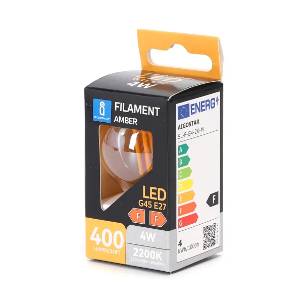 LED FILAMENT 'G45', 4W, E27