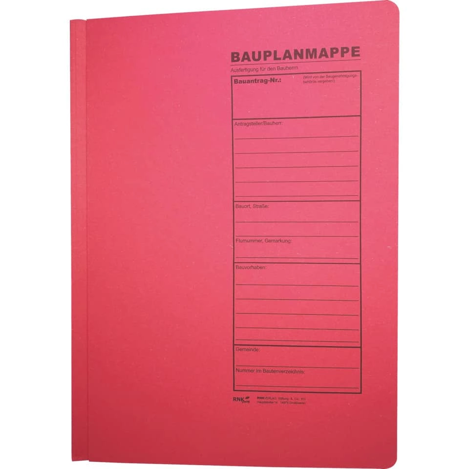 RNK Verlag Bauplanhefter - für Bauantragsverfahren, Pack à 3 Stück