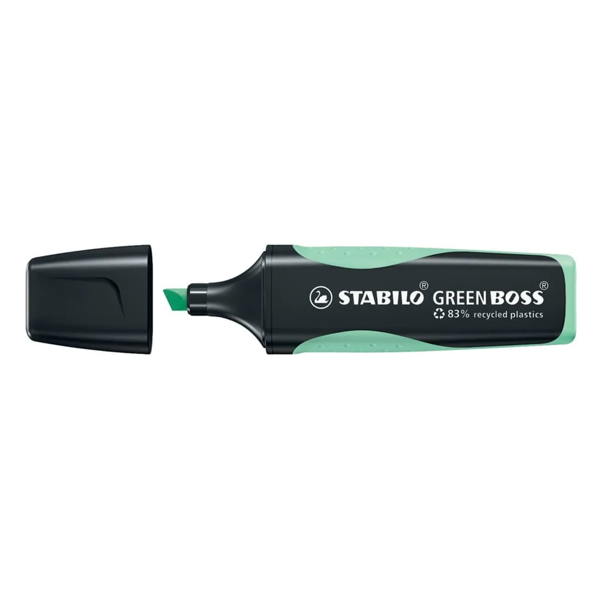 STABILO® Umweltfreundlicher Textmarker - GREEN BOSS Pastel - Einzelstift - Hauch von Minzgrün