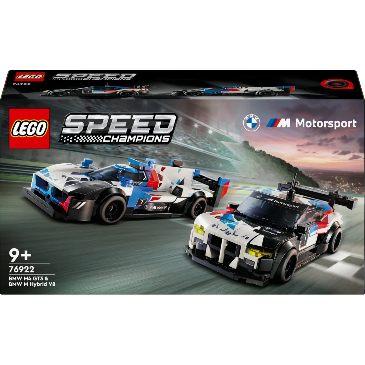 LEGO® Speed Champions BMW M4 GT3 & M Hybrid V8 Rennwagen 76922