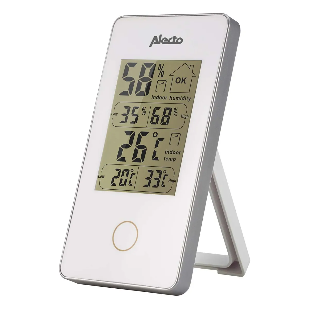 Alecto Digitales Innenthermometer weiß