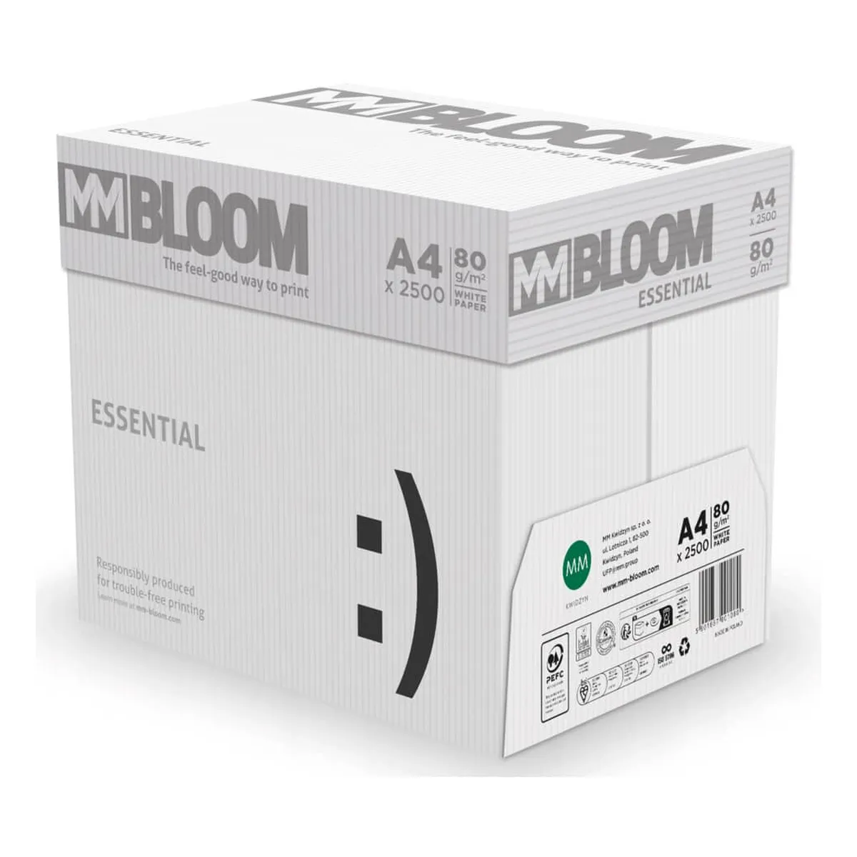 MM Bloom Multifunktionspapier Essential - A4, 80 g/qm, weiß, 500 Blatt