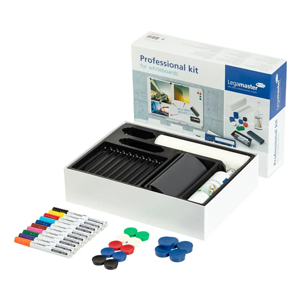 LEGAMASTER Whiteboard PROFESSIONAL Zubehörset - 77-tlg.