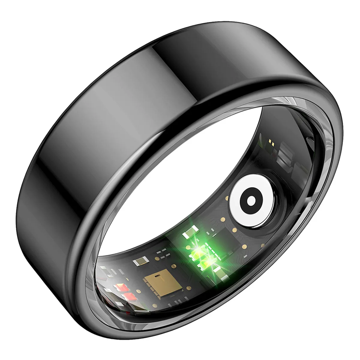 Fontastic Smart Ring “Fyri“ Fitness Gesundheitstracker schwarz | Größe 8