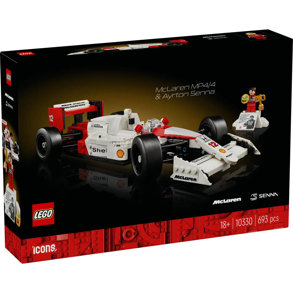 LEGO® Icons McLaren MP4/4 & Ayrton Senna 10330