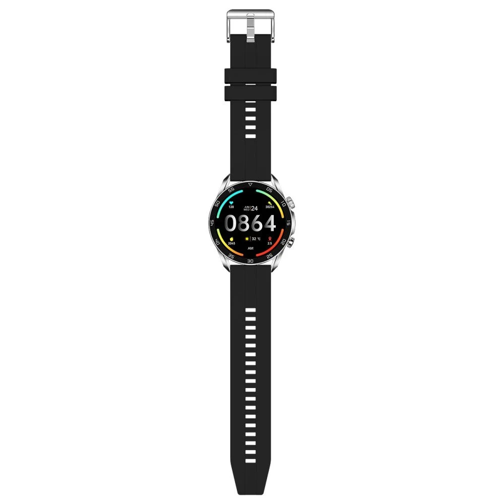 Fontastic Lema AMOLED Smartwatch mit 1,43“ Display schwarz | BT Call, Musik Player, iP67, Kabelloses Laden