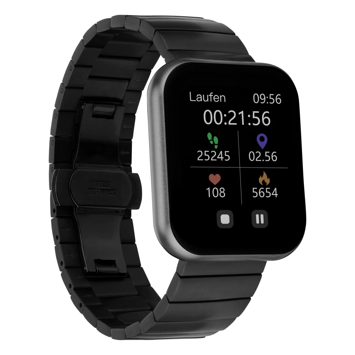 XCOAST IVE 2 Metall Smartwatch & Fitness Tracker