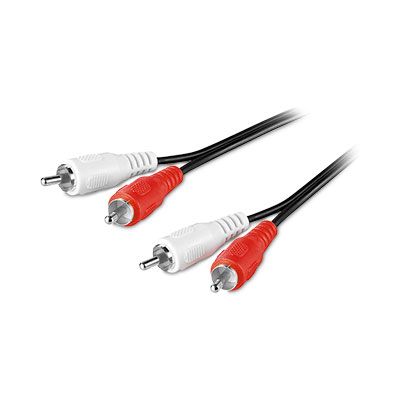 Goobay Audiokabel, 2x Cinchstecker, 0,5 m 