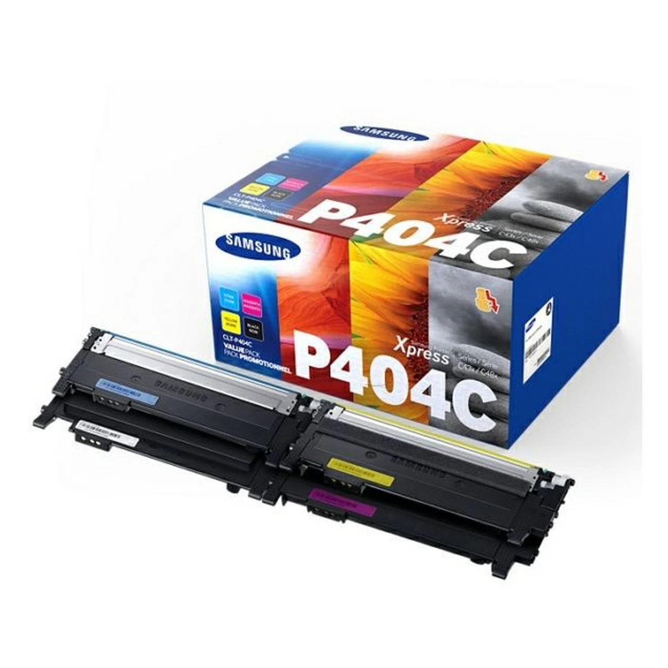 Samsung P404C Toner MultiPack schwarz cyan magenta gelb 4.500 Seiten (CLT-P404C/ELS)