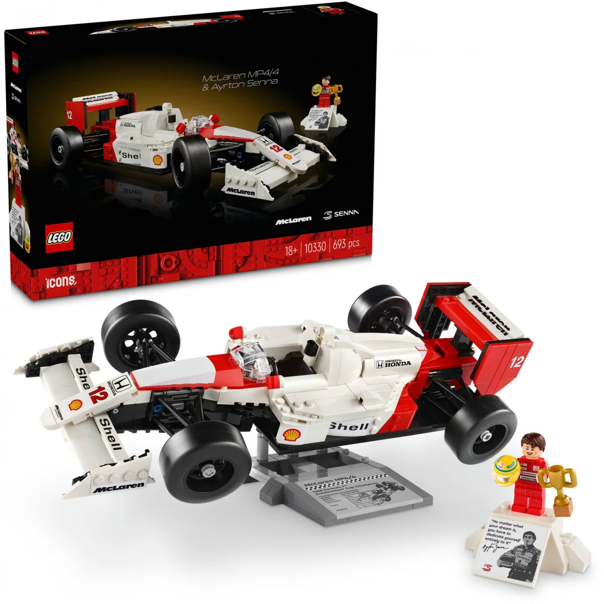 LEGO® Icons McLaren MP4/4 & Ayrton Senna 10330