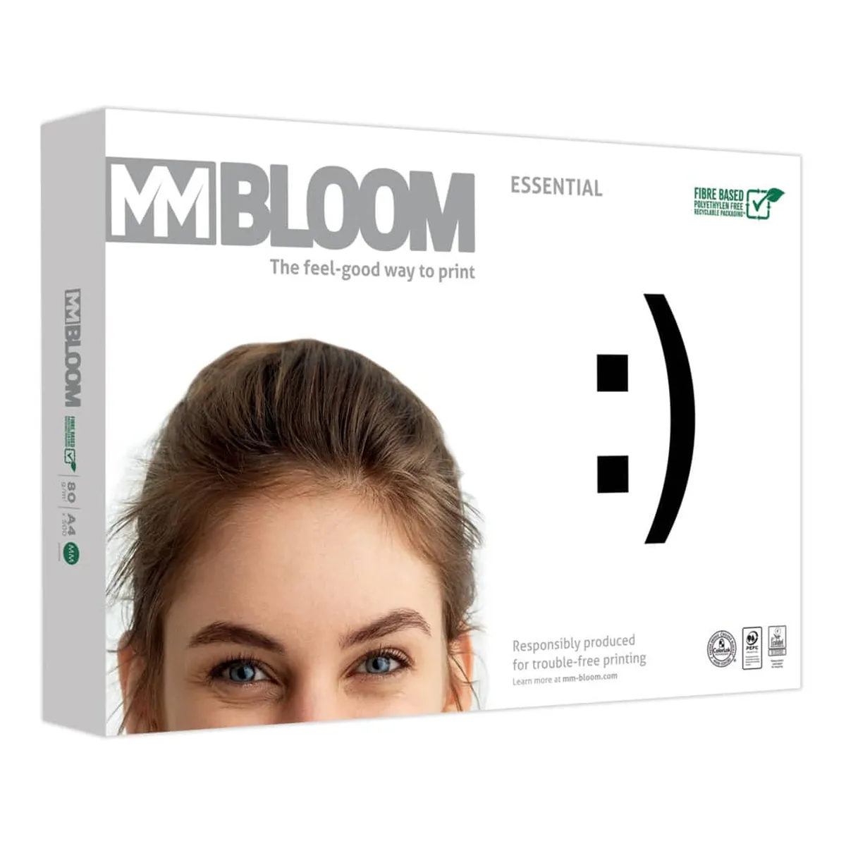 MM Bloom Multifunktionspapier Essential - A4, 80 g/qm, weiß, 500 Blatt