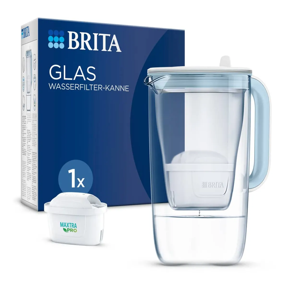 BRITA® Wasserfilter-Kanne Glas Model ONE