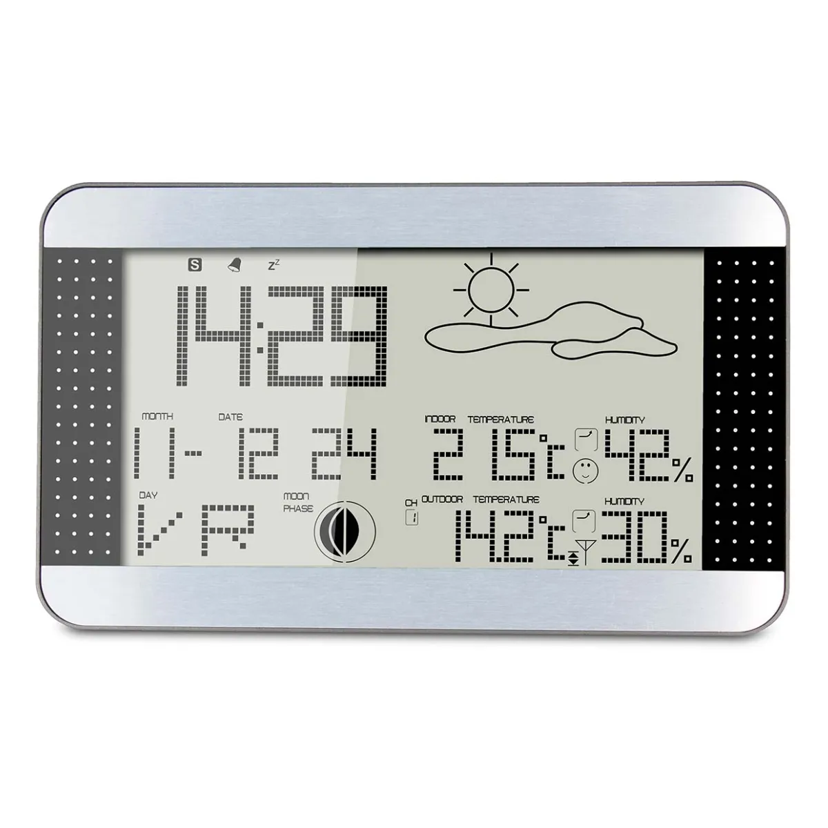 Alecto Wetterstation mit Funksensor Silver