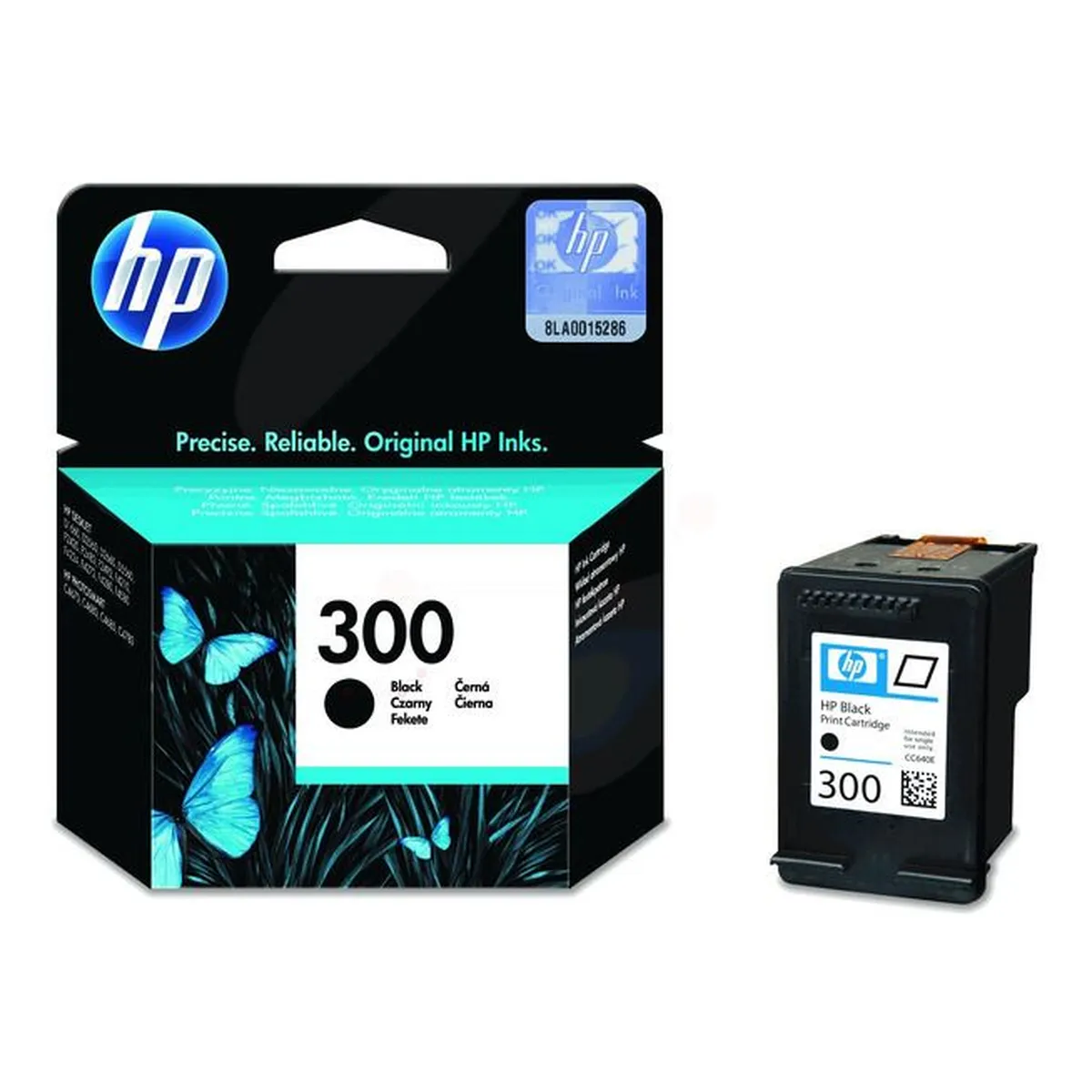 Druckerpatrone HP 300 schwarz 4 ml | 200 Seiten (CC640EE)