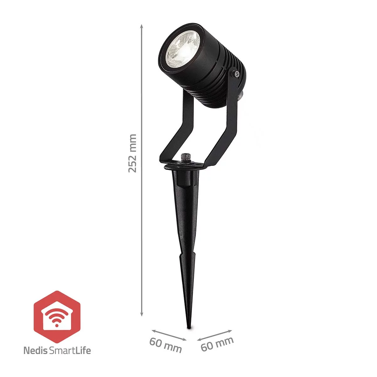 Nedis Smarte LED Gartenspots, 3er Set