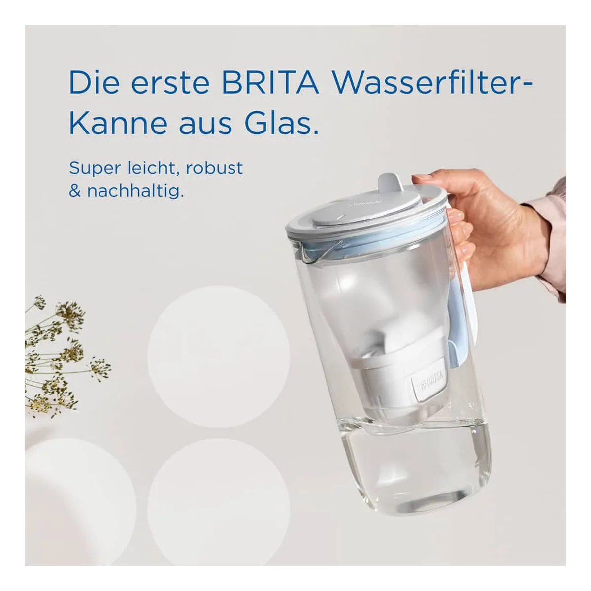 BRITA® Wasserfilter-Kanne Glas Model ONE