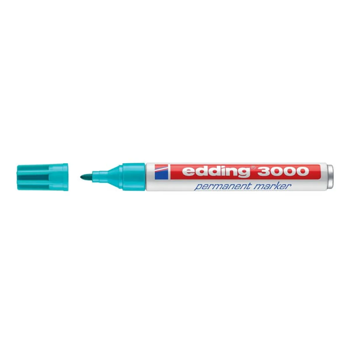 Edding 3000 Permanentmarker - nachfüllbar, 1,5 - 3 mm, türkis