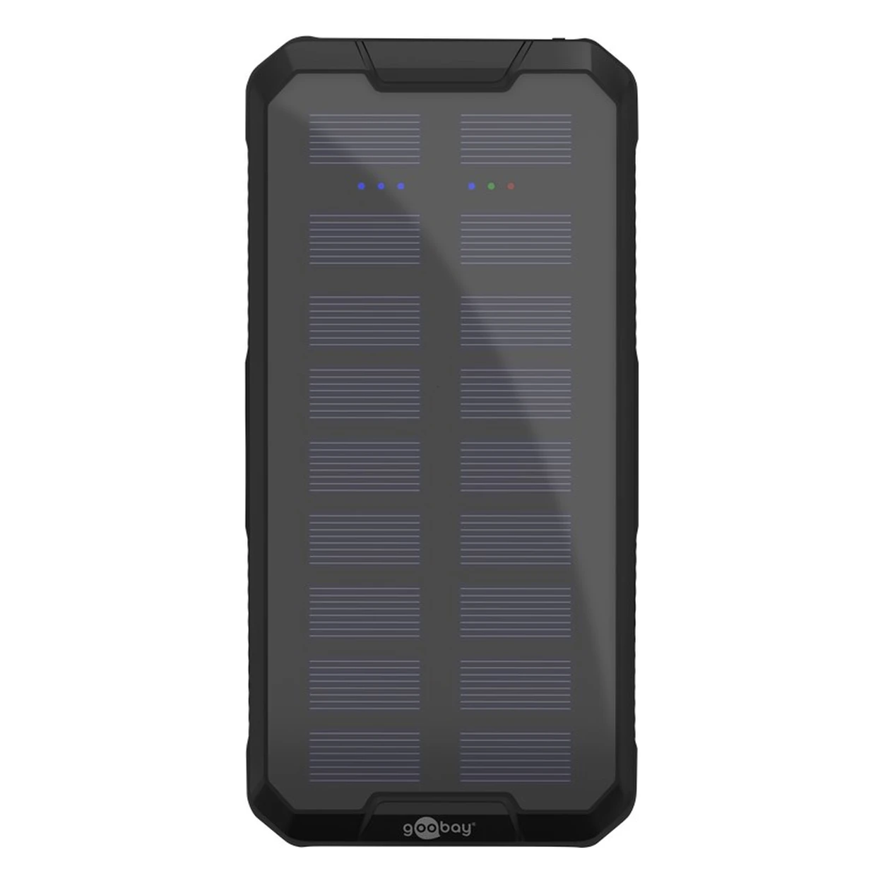 Goobay Outdoor Schnelllade-Powerbank mit Solar 20.000 mAh (USB-C™ PD, QC 3.0)