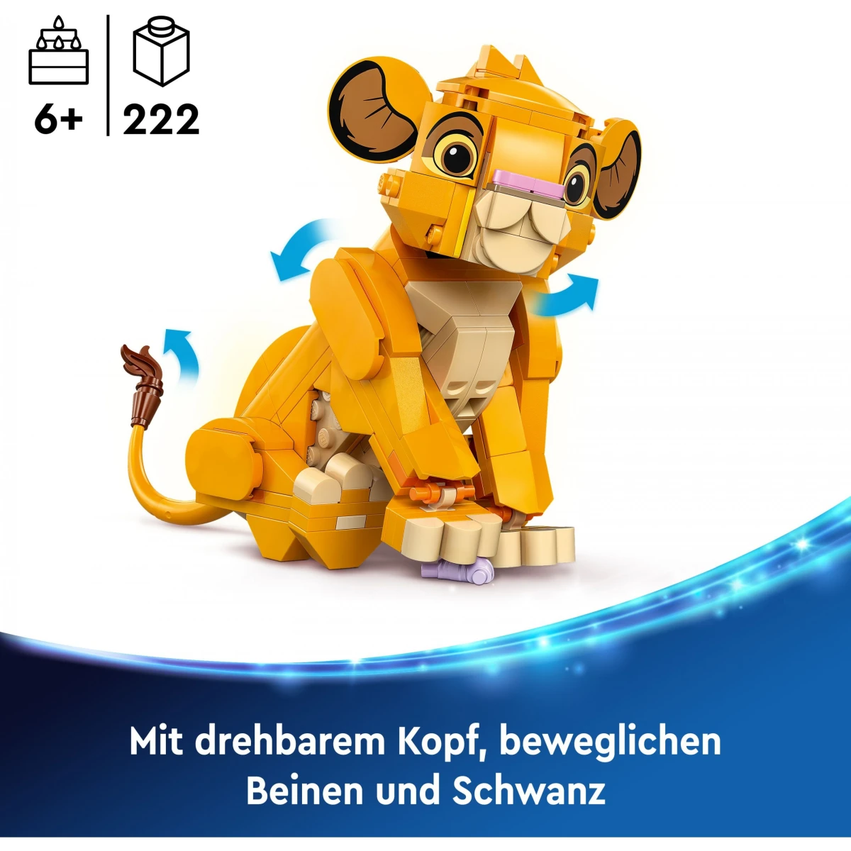 LEGO® Disney Classic Simba, das Löwenjunge des Königs 43243