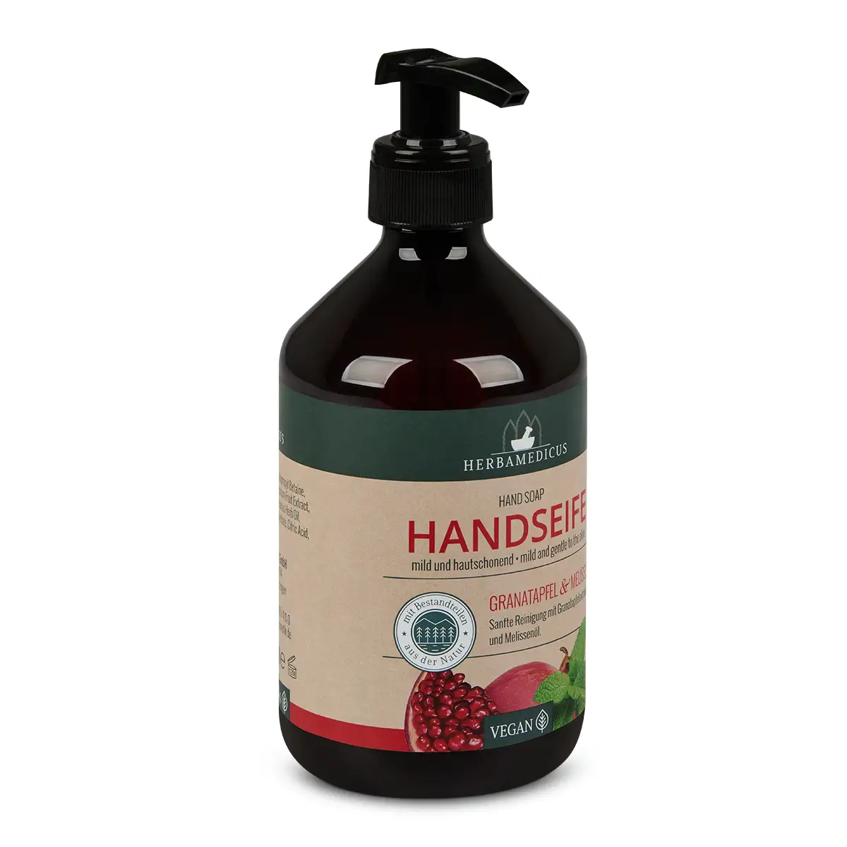 Herbamedicus Handseife 500ml Granatapfel & Melisse