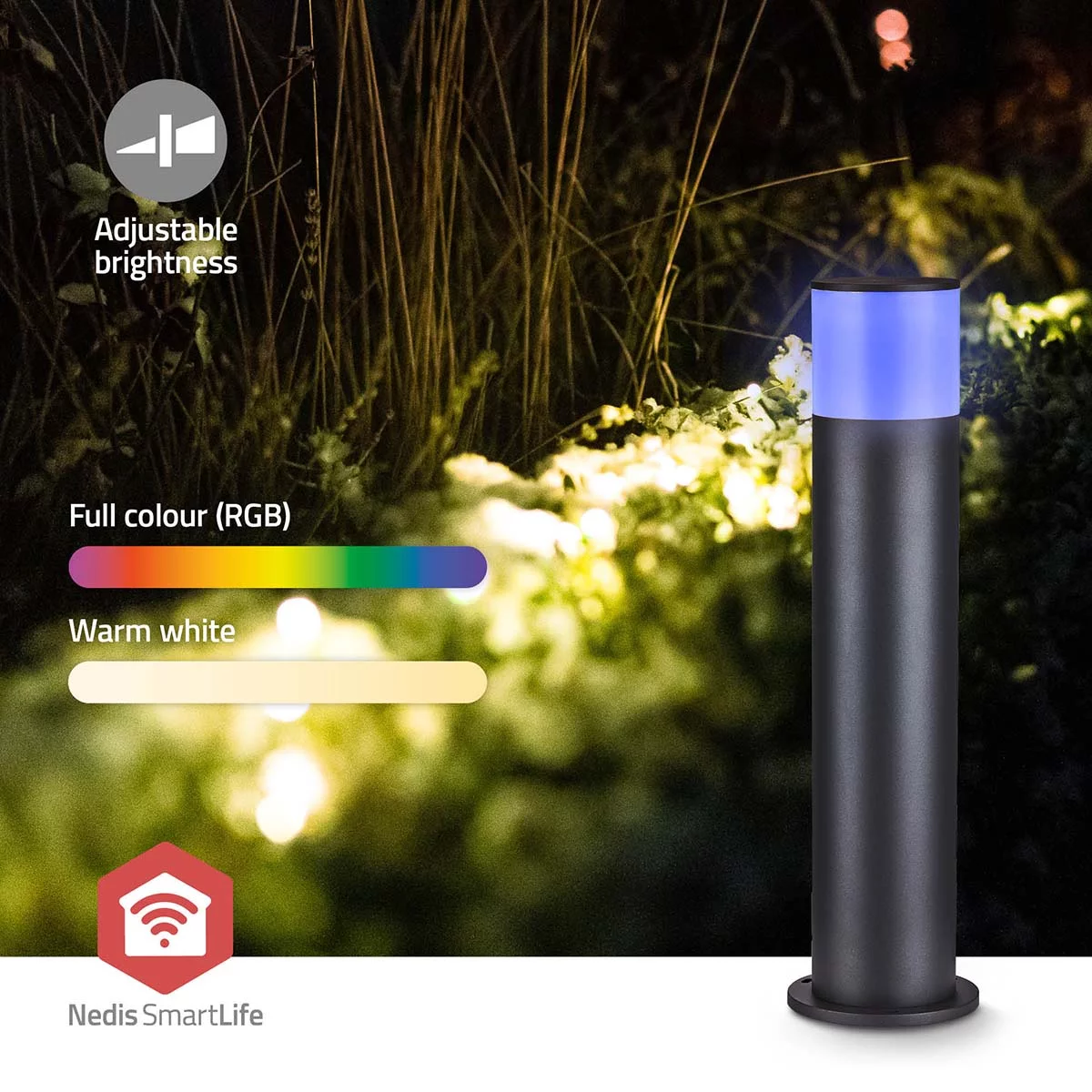 Nedis Smarte LED Gartenleuchte