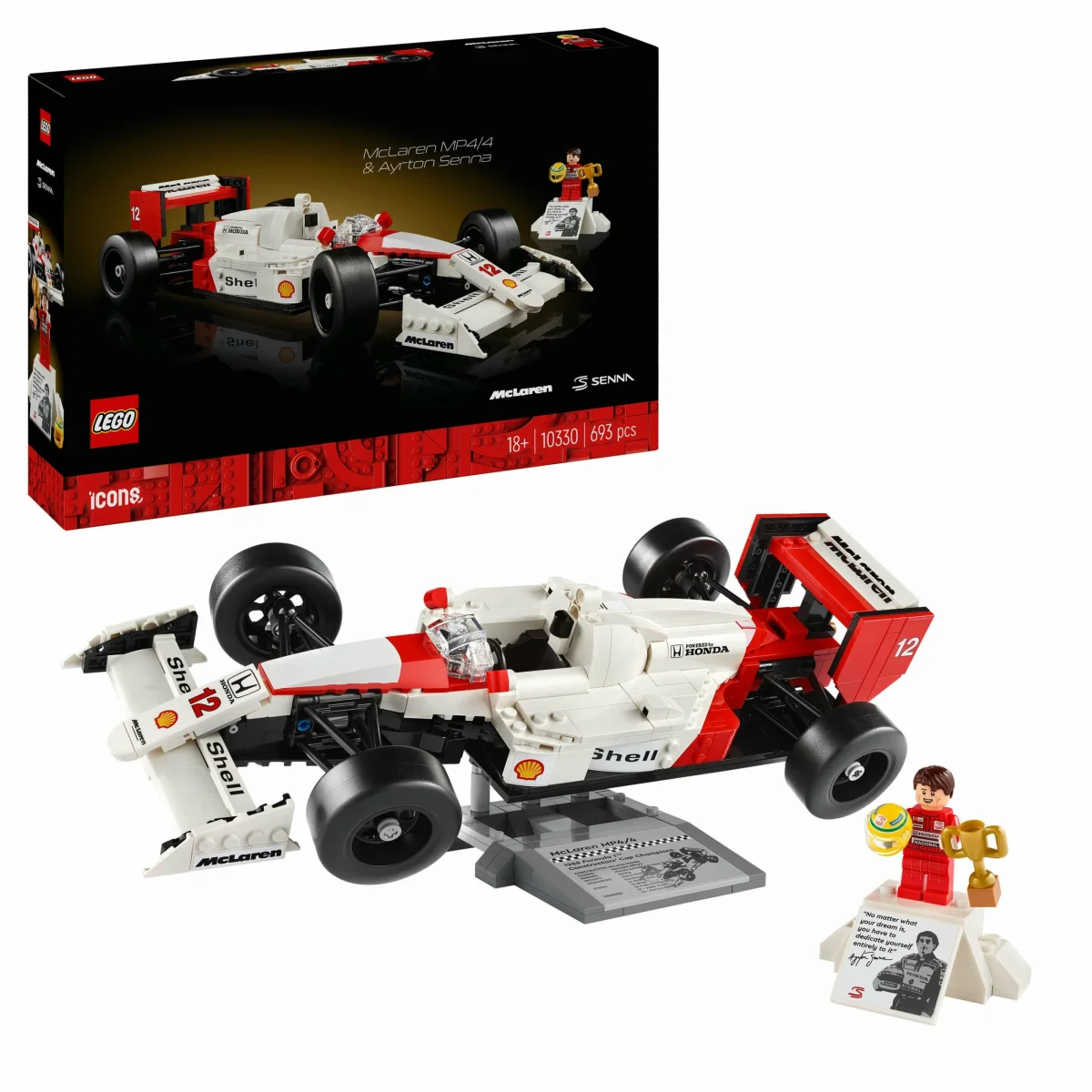 LEGO® Icons McLaren MP4/4 & Ayrton Senna 10330