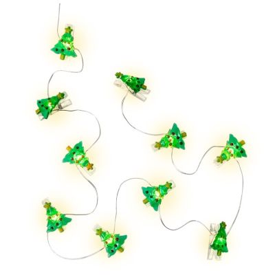 Goobay 10er LED-Fotoclips-Lichterkette “Tannenbaum“