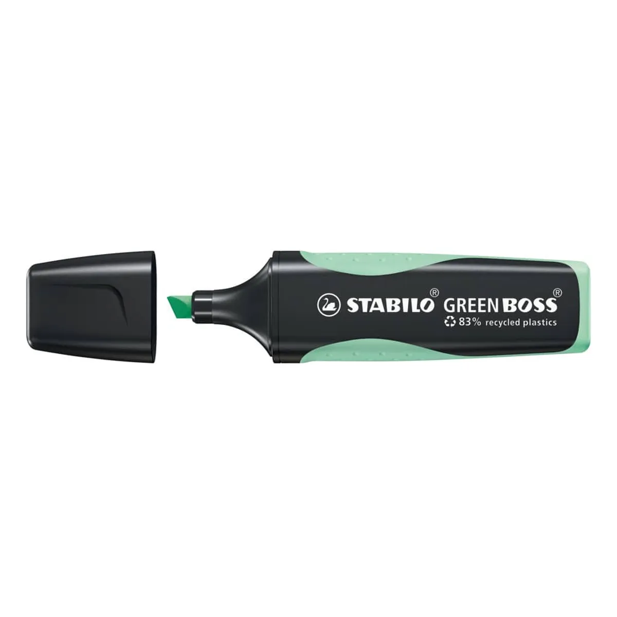 STABILO® Umweltfreundlicher Textmarker - GREEN BOSS Pastel - Einzelstift - Hauch von Minzgrün