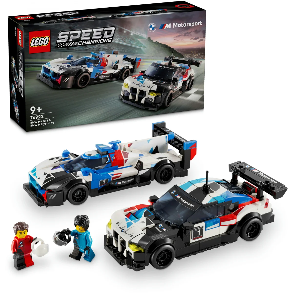 LEGO® Speed Champions BMW M4 GT3 & M Hybrid V8 Rennwagen 76922