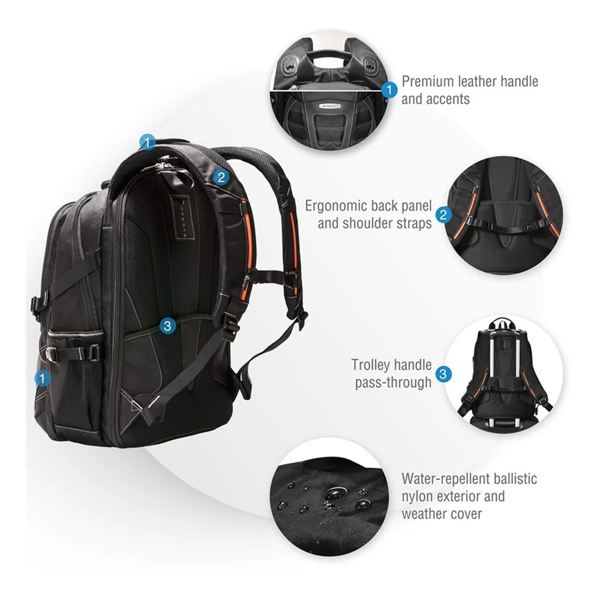 Everki Premium Laptop Rucksack Concept 2 (EKP133B)