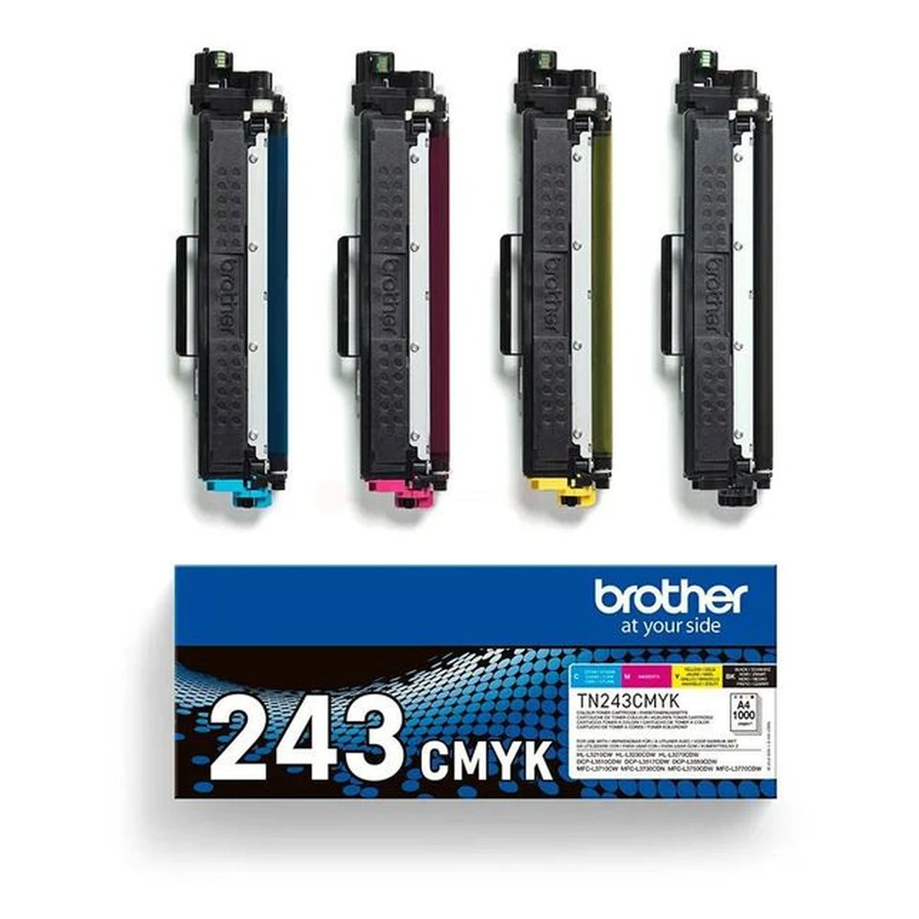 Brother TN-243CMYK Toner MultiPack schwarz cyan magenta gelb 4.000 Seiten