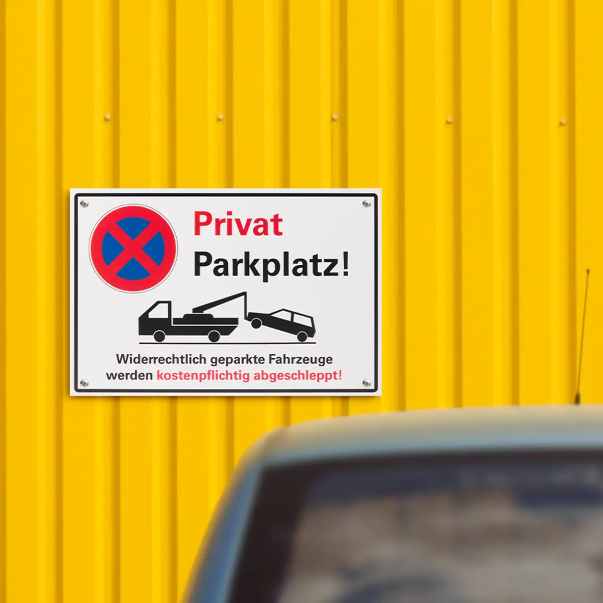 Schild - Privat Parkplatz