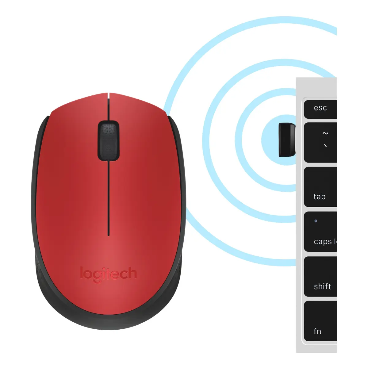 Logitech Wireless Mouse M171 rot