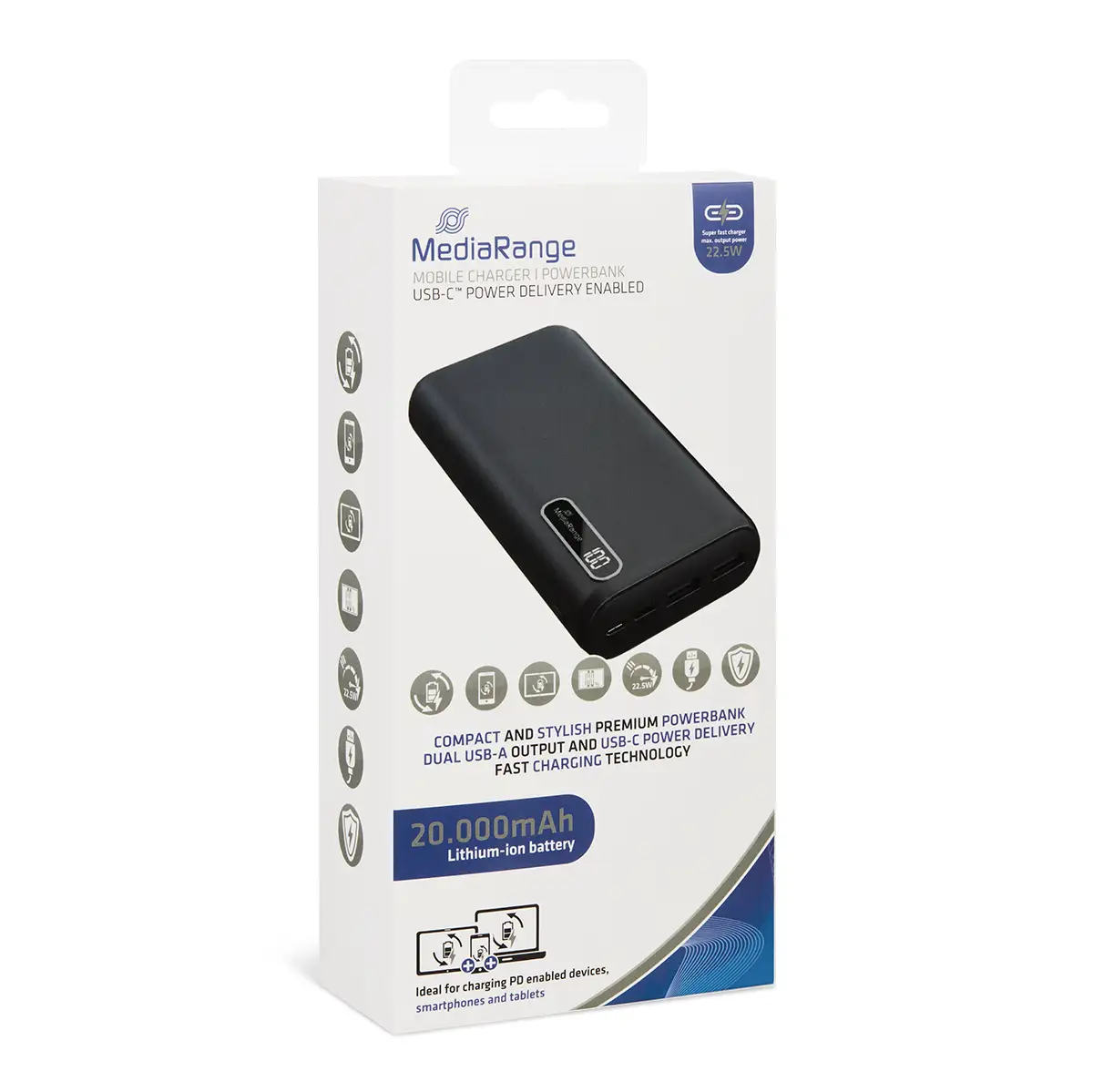 Powerbank 20.000mAh mit Quick Charge