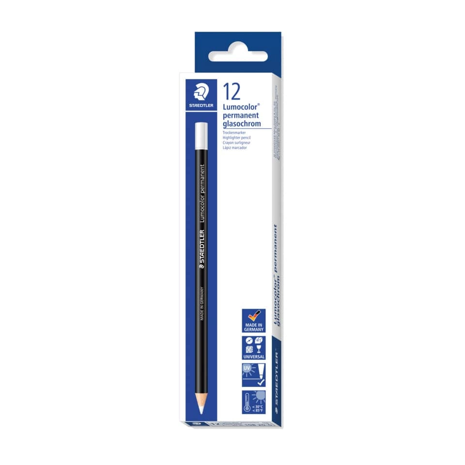 Staedtler Lumocolor® permanent glasochrom Trockenmarker, weiß