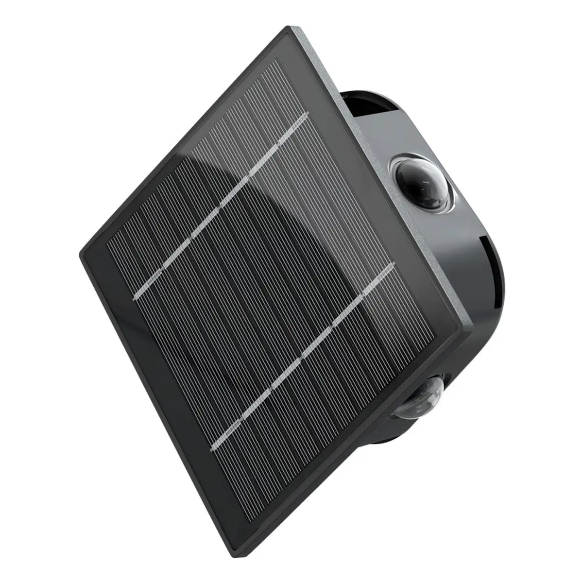 Goobay LED-Solar-Wandleuchte Rhombus, schwarz