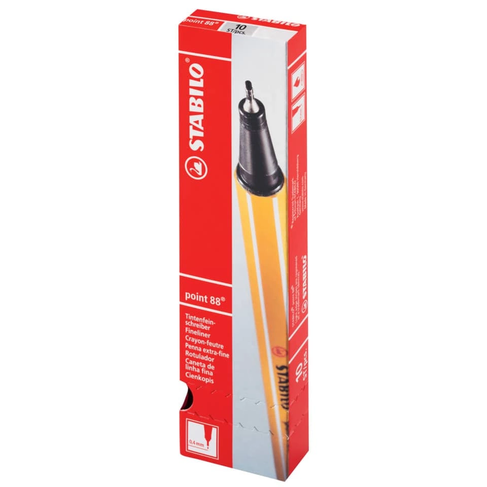 Fineliner point 88®, 0,4 mm, rot