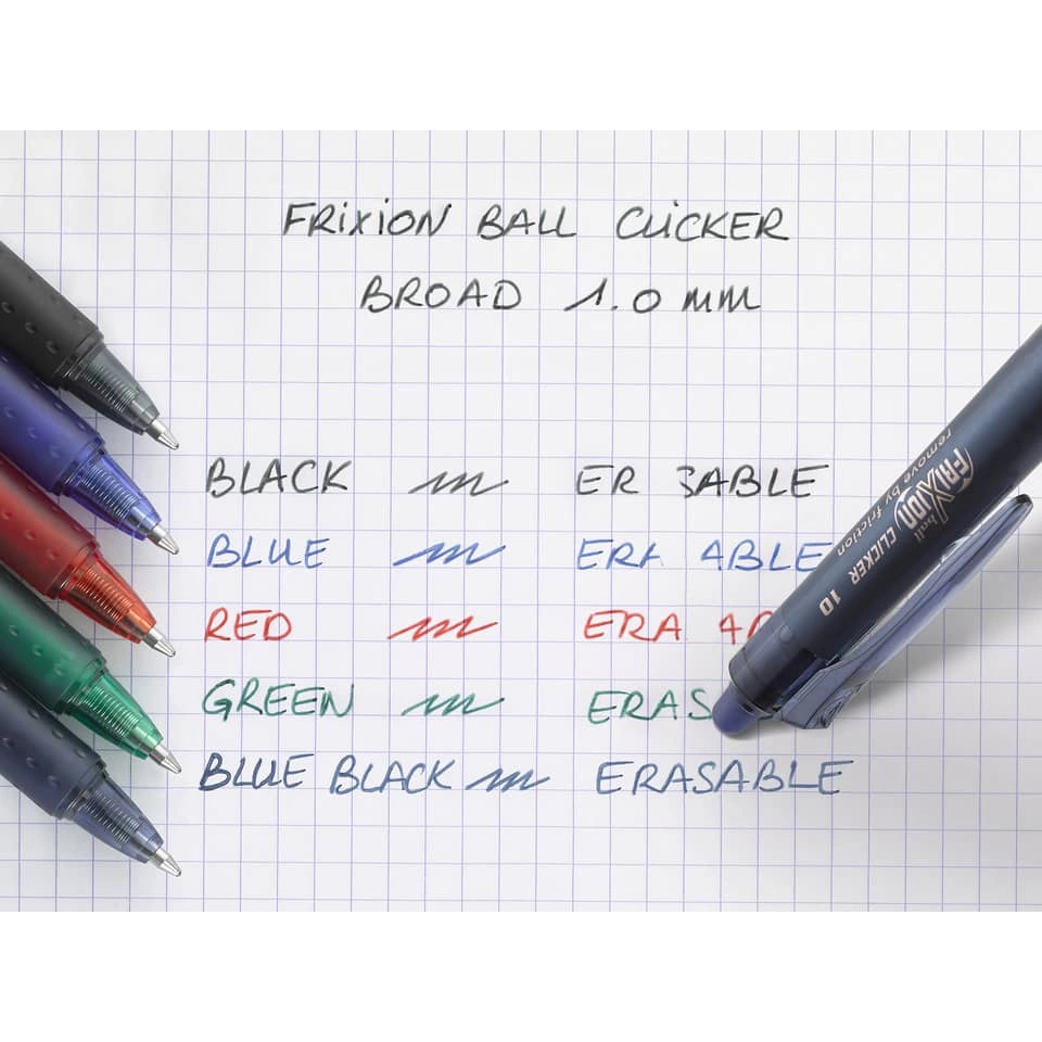 Pilot Tintenroller FriXion Clicker - 0,5 mm, blau, radierbar