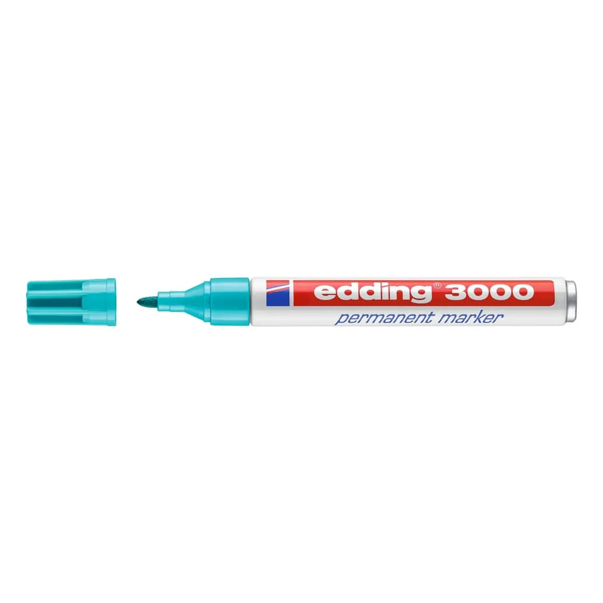 Edding 3000 Permanentmarker - nachfüllbar, 1,5 - 3 mm, türkis