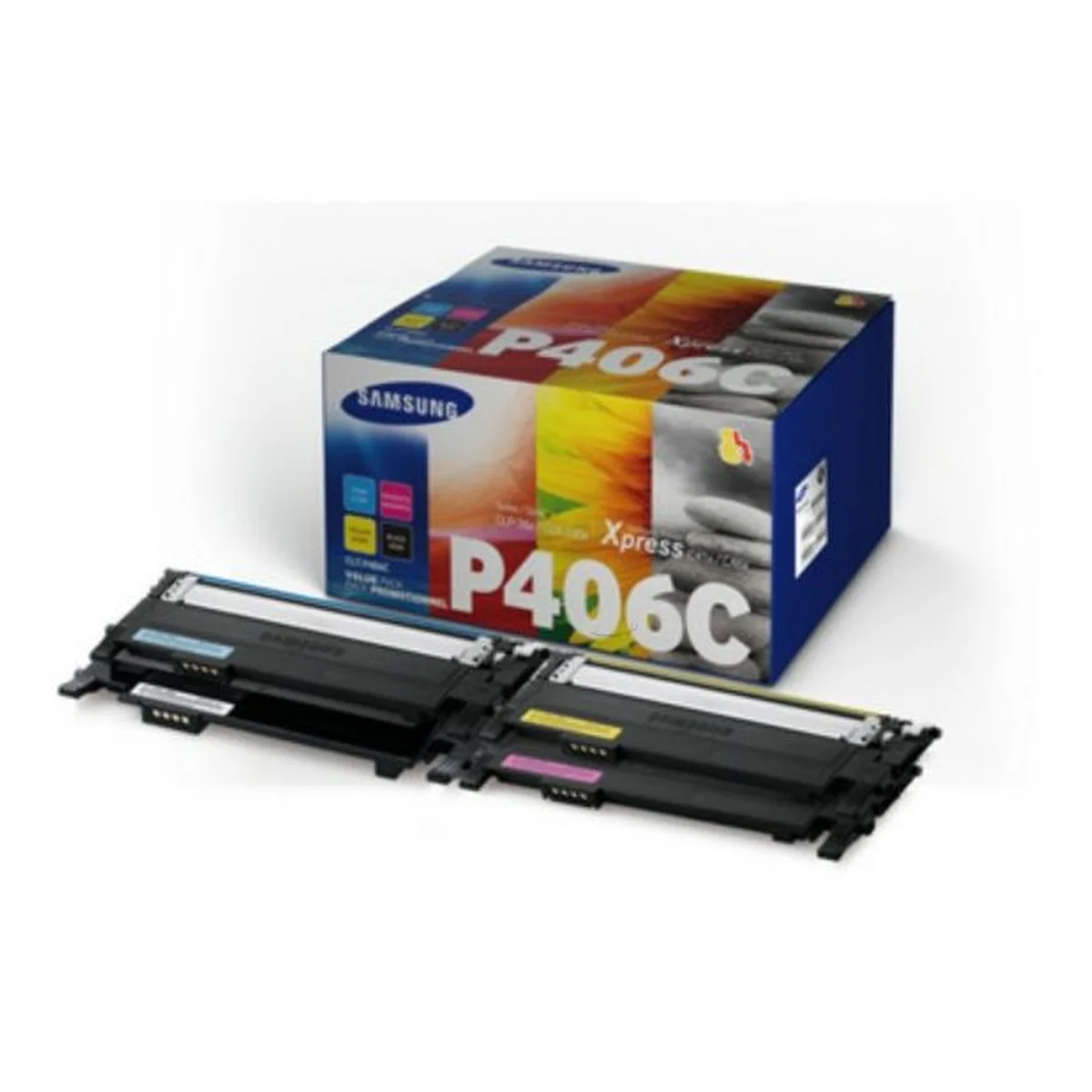 Samsung C406 Toner MultiPack schwarz cyan magenta gelb 4.500 Seiten (CLT-P406C/ELS)