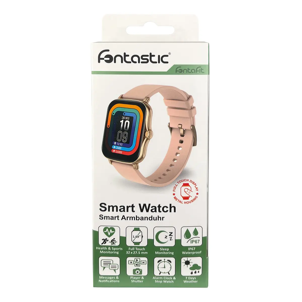 Fontastic Smarte Armbanduhr FontaFit 480CH Talis rosegold