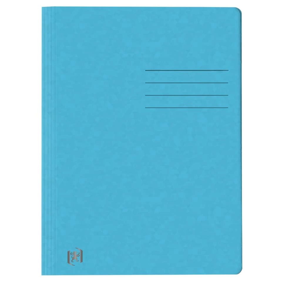 OXFORD Schnellhefter TOP FILE+ - A4, Karton 390g/qm, kfm. und Amtsheftung, aqua