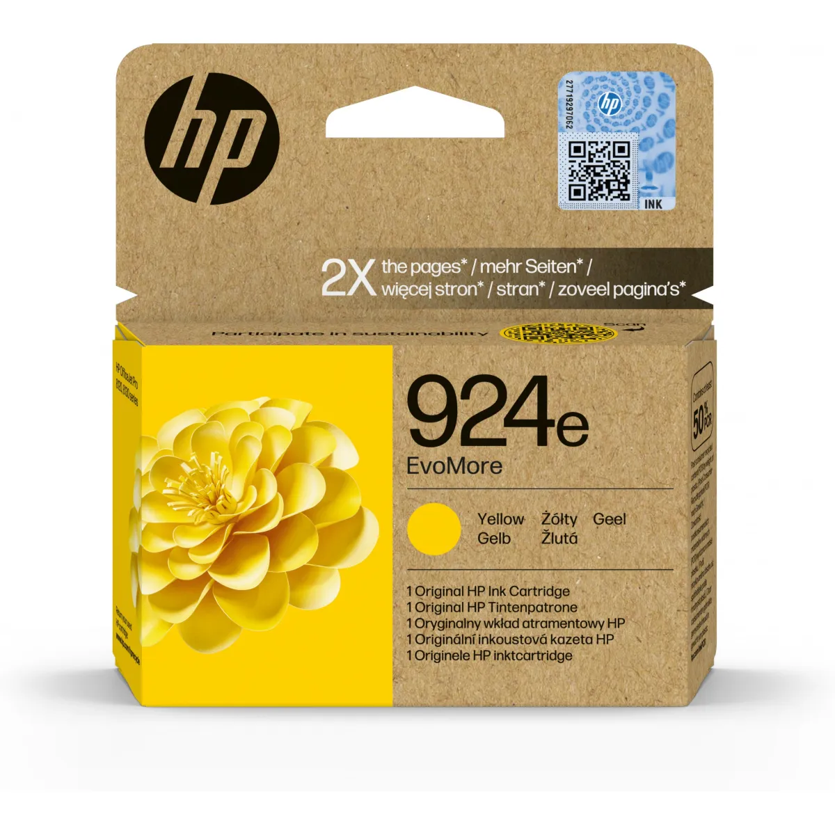 Druckerpatrone HP 924E gelb 800 Seiten (4K0U9NE)